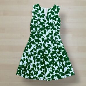 Kate Spade Green Leaf Pattern Dress 4